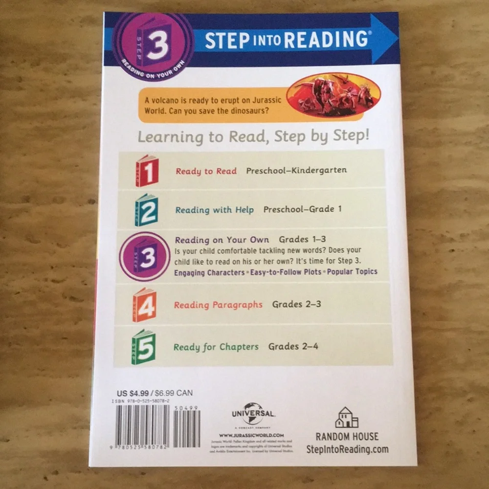 COPY - 🐊 3/$12 Jurassic World Dinosaur Rescue! Paperback